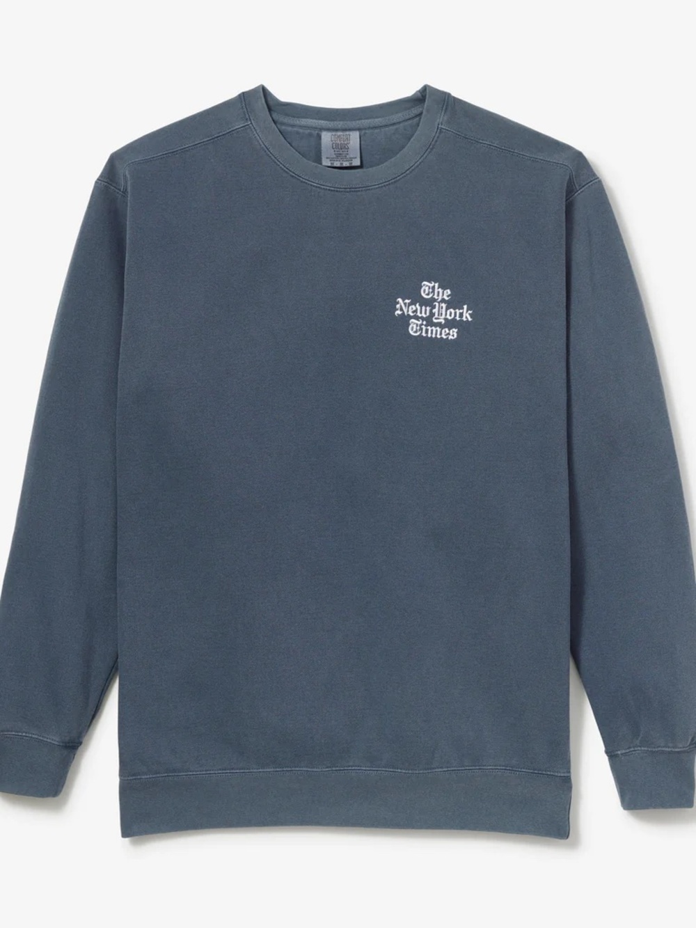 BNWT NEW Unisex The New York Times Stacked Logo Embroidered Sweatshirt Sz SMALL